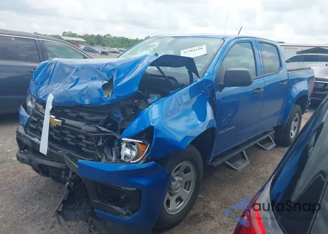 2022 Chevrolet Colorado 2Wd Short Box Wt из США, поврежденный, VIN 1GCGSBEA1N1302338